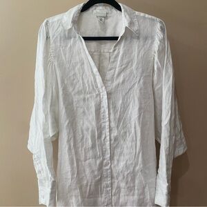 Johanna Ortiz by H&M - Linen White Dress/Shirt m